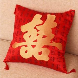 Chinese Wedding Decoration Pillow Case-Happiness